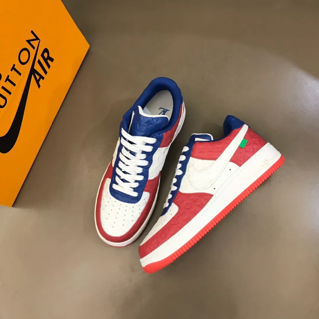 Men's shoes 💰p440 "*OUIS *UITTO*" x OFF-WHITE x Nike tripartite collaboration! Trendy and cool men's casual sports shoes with unrivaled color matching. The design idea basically continues the style of THE TEN. The Swoosh line and tongue label have a very familiar visual effect and are both fashionable and trendy! A must-have for fashionistas! The effect on your feet is absolutely stunning! Size: 38-45